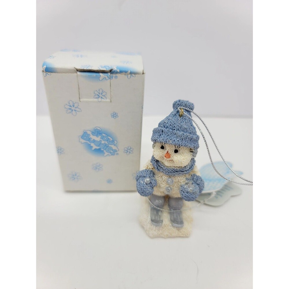 Vintage 1999 Snow Buddies The Skier Snowman Christmas Ornament 94216